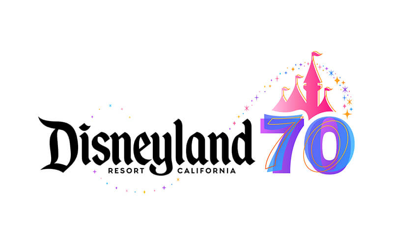 カリフォルニア ディズニーランド・リゾート 70周年ロゴ © Disney