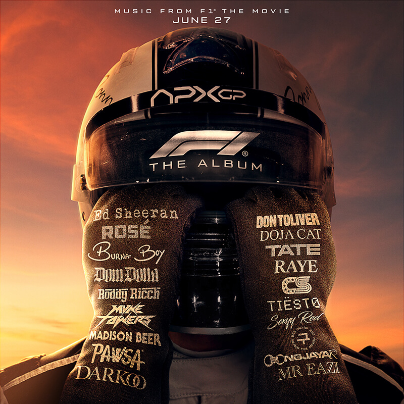 Various Artists『F1 THE ALBUM』TRACKLIST（C）2025 WARNER BROS. ENT. ALL RIGHTS RESERVED.