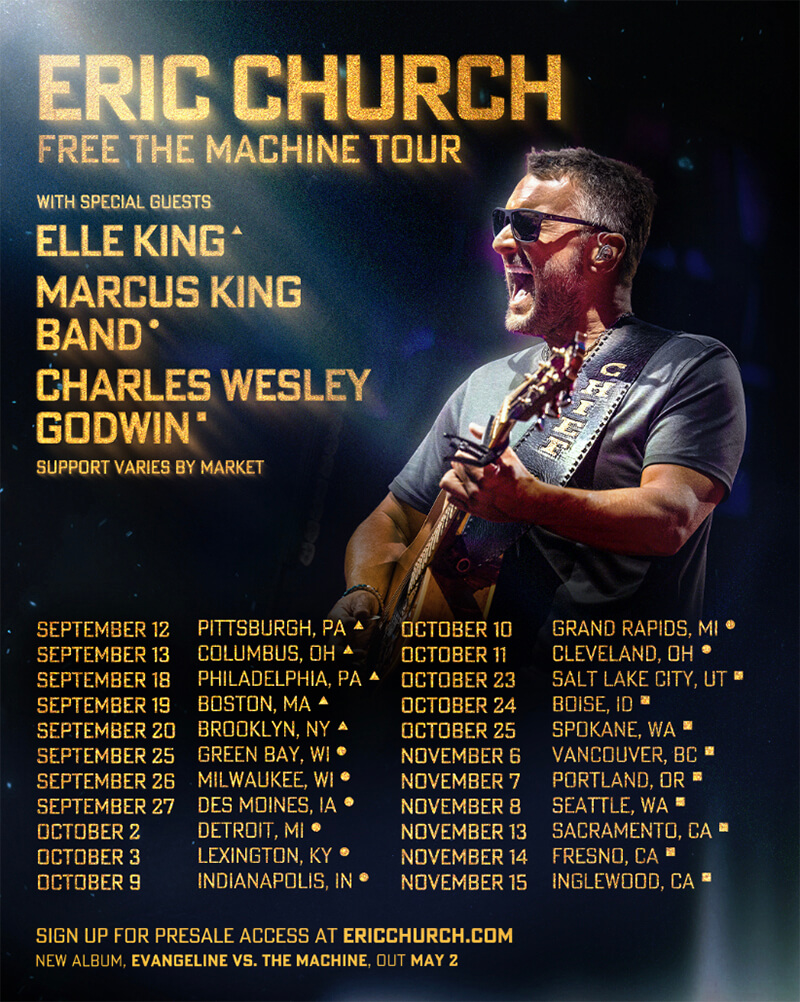 Eric Church Free The Machine Tour