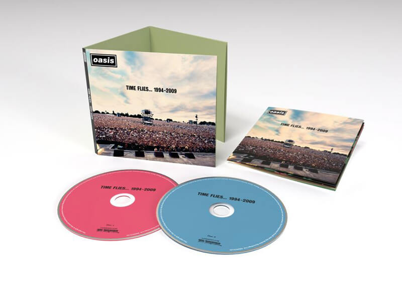 Oasis『Time Flies...1994-2009 (REMASTERED)』2CD ProductShot