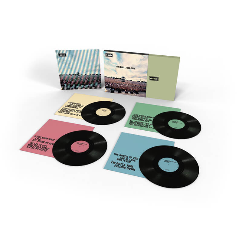 Oasis『Time Flies...1994-2009 (REMASTERED)』4LP ProductShot