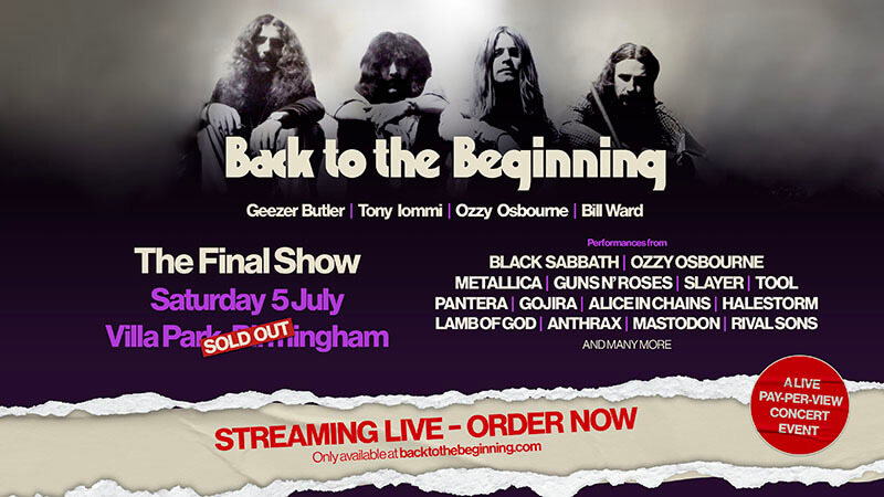 オジー・オズボーン、ブラック・サバス最後のライブ、“ヘヴィ・メタル史上最大のイベント”『Back to the Beginning』が日本からも視聴できるライブ配信実施決定