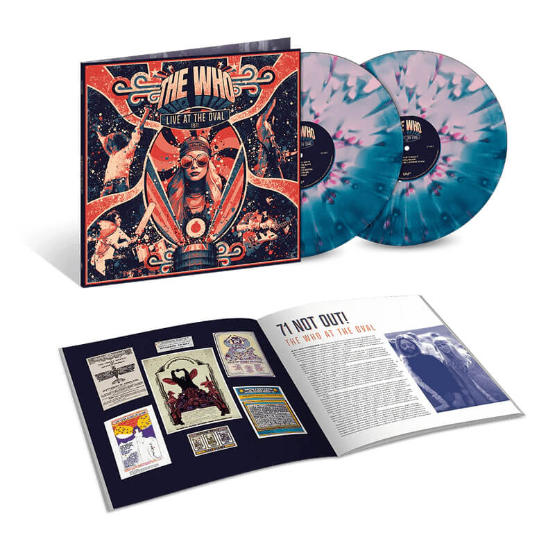 The Who『Live at the Oval 1971 Limited Edition Splatter Colored 2LP』Color Vinyl ProductShot