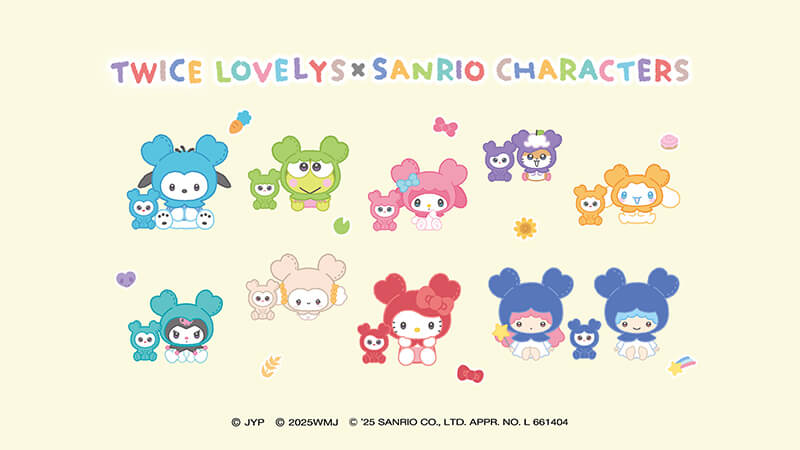TWICE LOVELYSとサンリオキャラクターズのコラボレーション第2弾デザインが公開