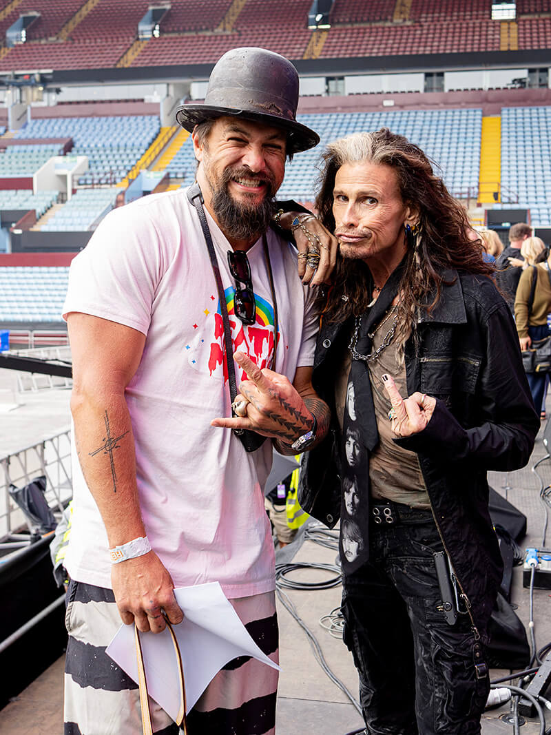 Jason Momoa, Steven Tyler: Photo Credit Ross Halfin