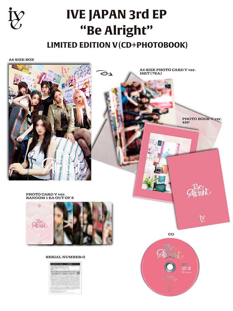IVE JAPAN 3rd EP『Be Alright』【初回生産限定盤V (CD+PHOTOBOOK)】