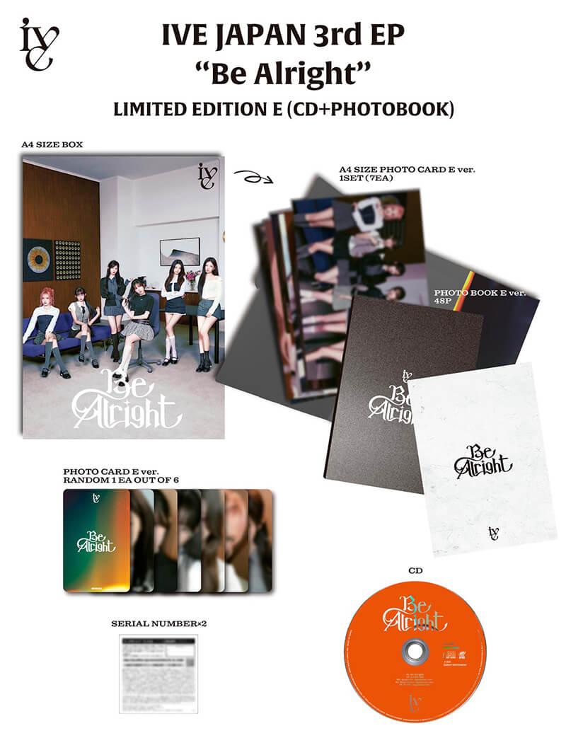 IVE JAPAN 3rd EP『Be Alright』【初回生産限定盤E (CD+PHOTOBOOK)】