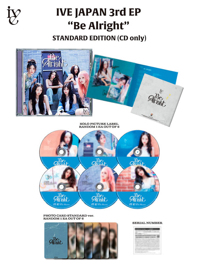 IVE JAPAN 3rd EP『Be Alright』【通常盤 (CD only)】