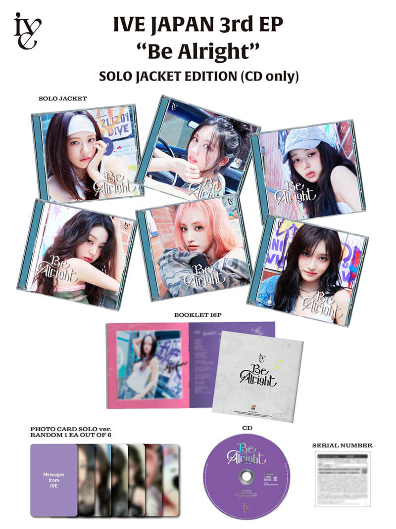 IVE JAPAN 3rd EP『Be Alright』【メンバーソロジャケット盤 (CD only)】