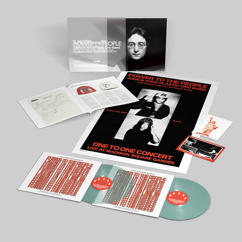 John Lennon, Yoko Ono, The Plastic Ono Band, Elephants Memory and Special Guests『POWER TO THE PEOPLE』2LP Green BoxSet ProductShot