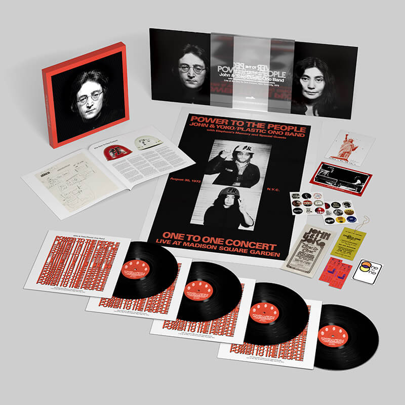 John Lennon, Yoko Ono, The Plastic Ono Band, Elephants Memory and Special Guests『POWER TO THE PEOPLE』4LP BoxSet ProductShot
