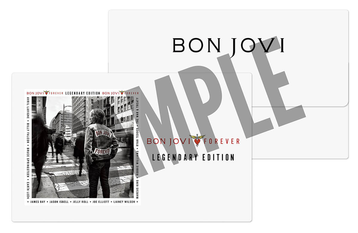 Bon Jovi『FOREVER (Legendary Edition) 』日本盤特典 タワーレコード：チケットフォルダー（216x134mm）SAMPLE