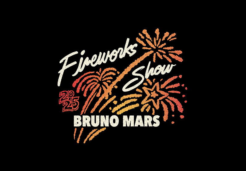 Bruno Mars Fireworks Show 2025 Artwork