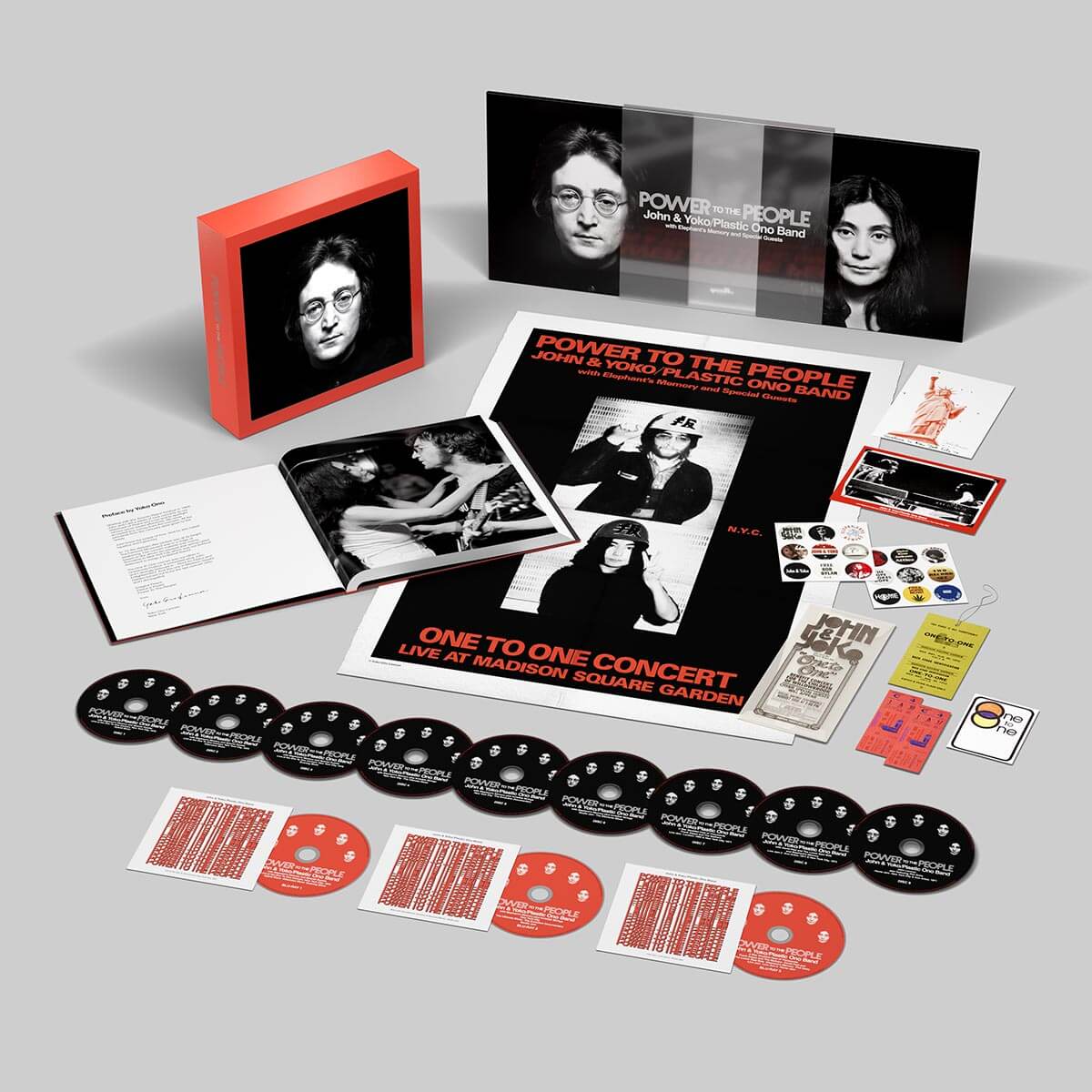 John Lennon, Yoko Ono, The Plastic Ono Band, Elephants Memory and Special Guests『POWER TO THE PEOPLE』9CD 3Blu-ray Deluxe BoxSet ProductShot