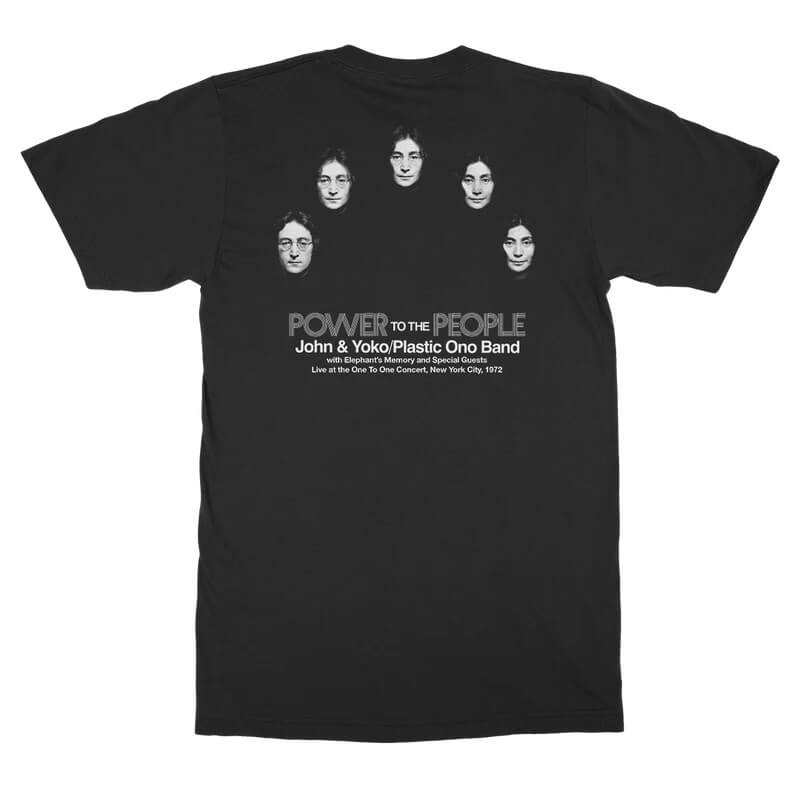 John & Yoko S/S Tee Black (Back)