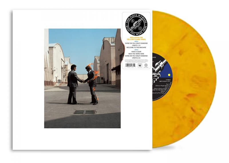 Pink Floyd『Wish You Were Here (50th Anniversary)』Yellow Flame LP ProductShot