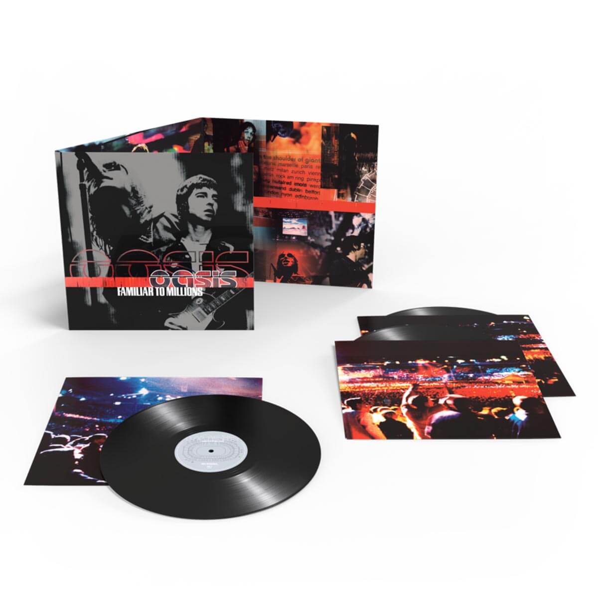 Oasis『Familiar To Millions』3LP Standard Black ProductShot
