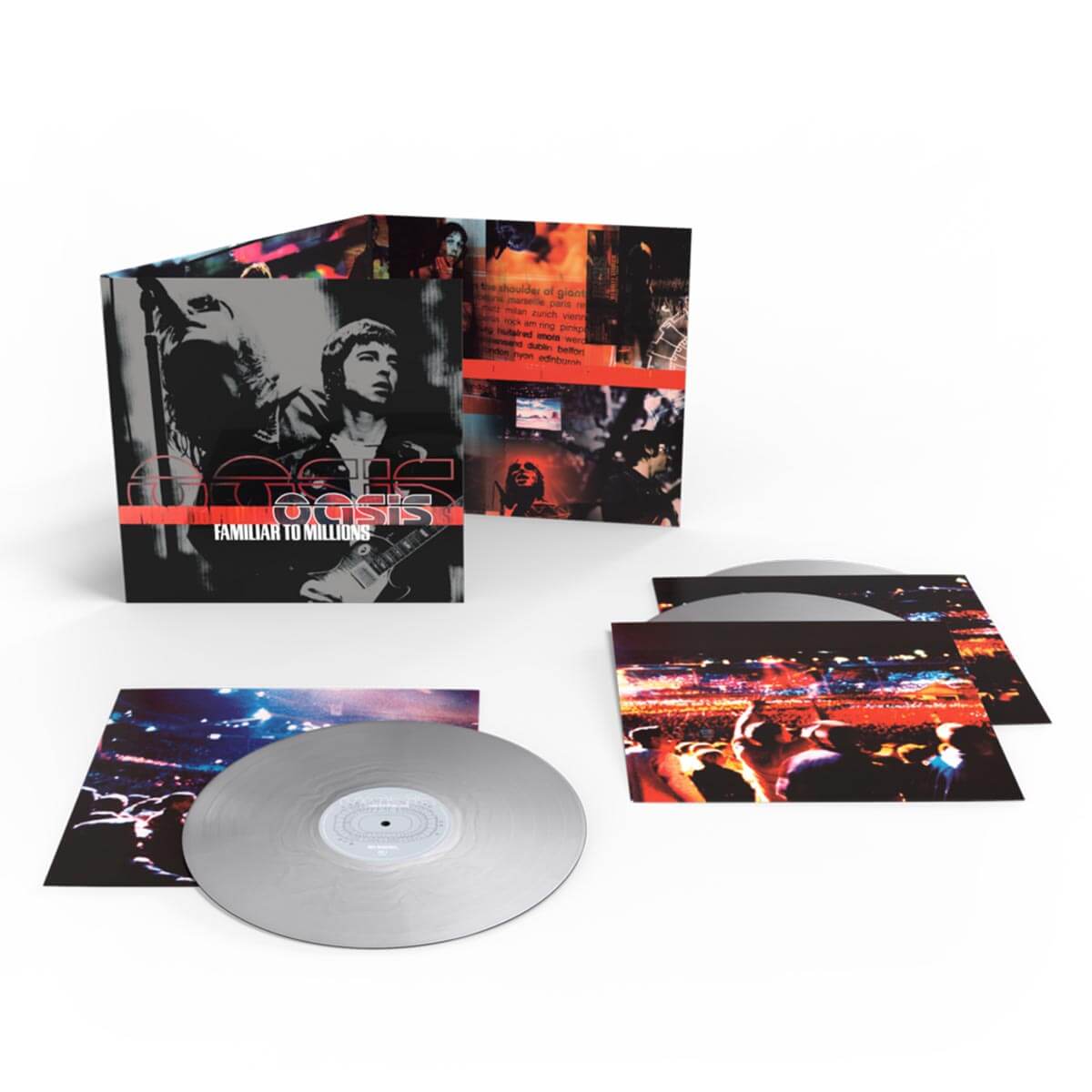 Oasis『Familiar To Millions』3LP Store Exclusive Silver Vinyl ProductShot