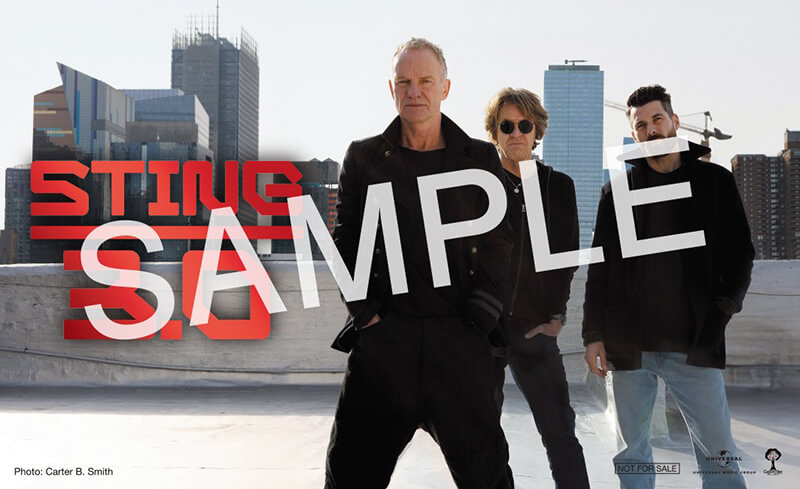 スティング ジャパン・ツアー会場即売特典ステッカー SAMPLE