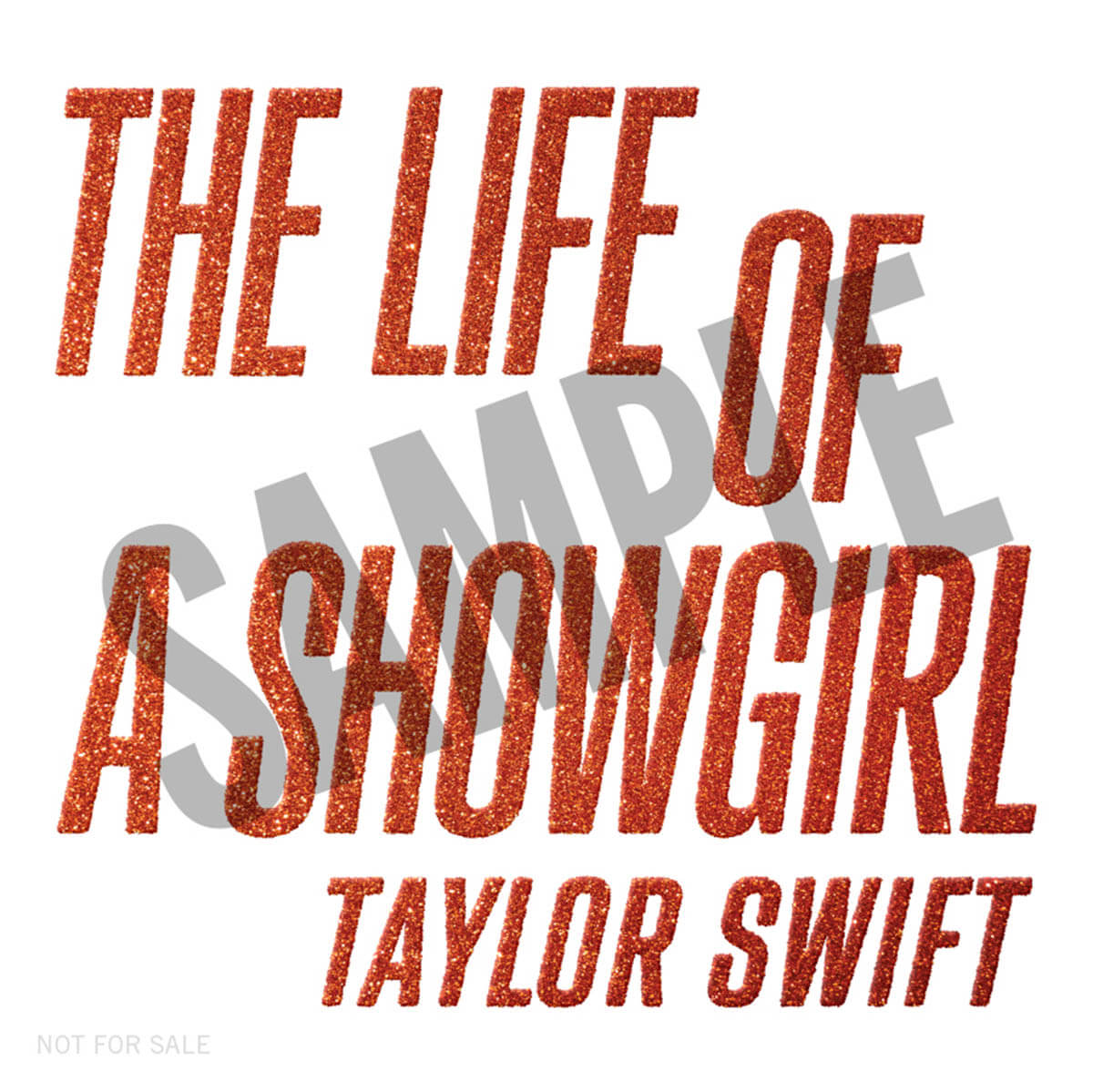 Taylor Swift『The Life of a Showgirl』HMV全店（HMV&BOOKS online含む/一部店舗除く）ロゴステッカー SAMPLE