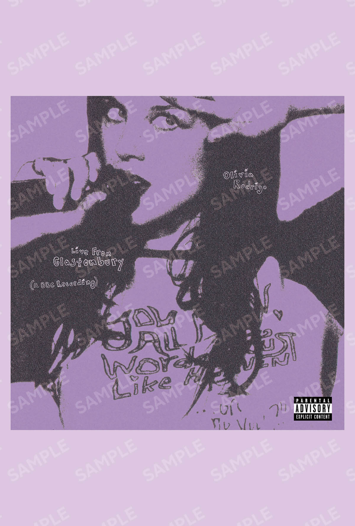 オリヴィア・ロドリゴ『ライヴ・フロム・グラストンベリー (BBCレコーディング)』（国内盤）楽天ブックス先着購入特典ポストカード SAMPLE
