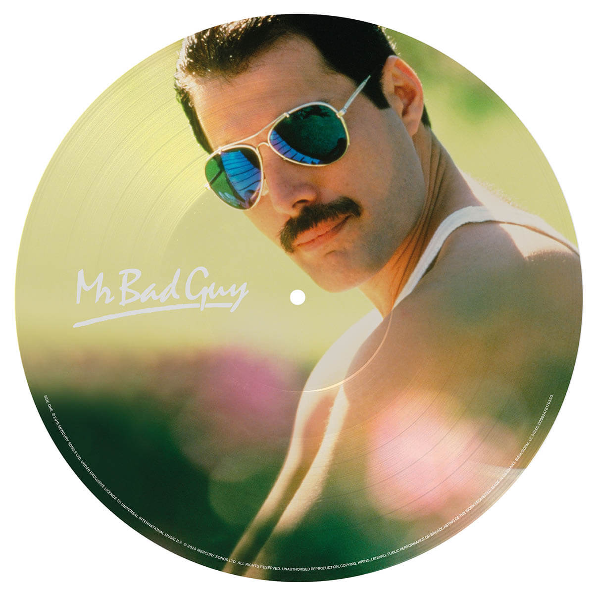 Freddie Mercury『Mr Bad Guy (40th Anniversary Special Edition)』ピクチャーLP Side One ProductShot
