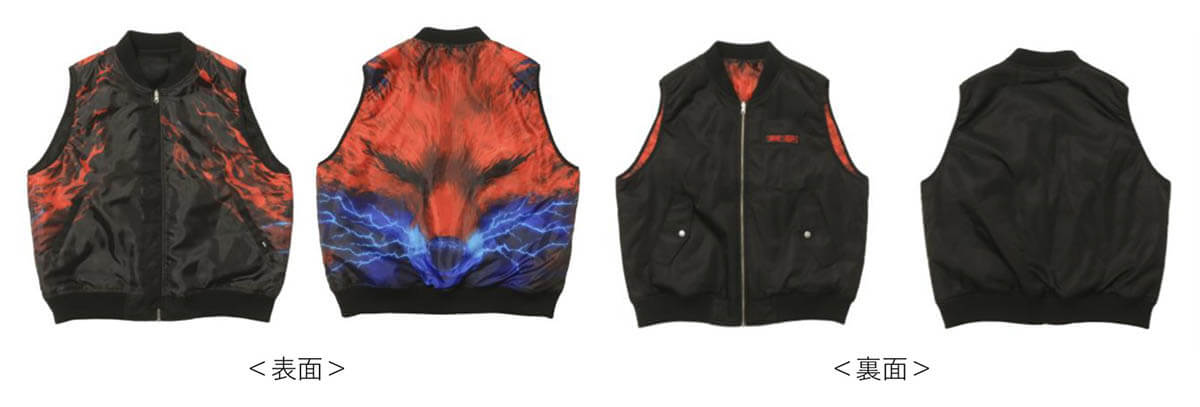 Vans X BABYMETAL MA-1 REVERSIBLE VEST BLACK