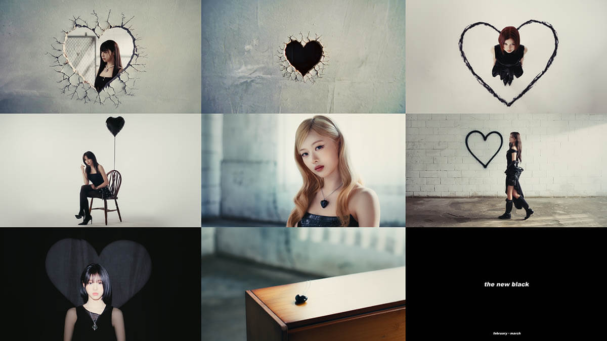 AtHeart、「AtHeart : The New Black」モーションティザー公開→新ロゴ披露…2026年本格カムバック予告!