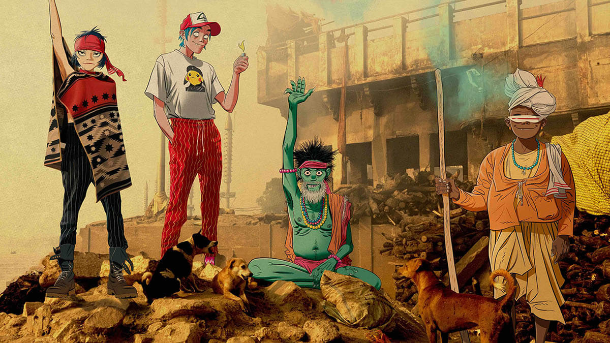 ゴリラズ、2/27リリース新作アルバムから5曲目の新曲「Orange County」をリリース！