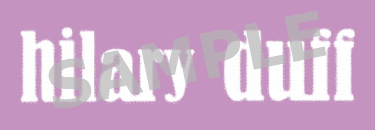 Hilary Duff『luck… or something』日本盤初回プレス分封入特典クリアステッカーSAMPLE