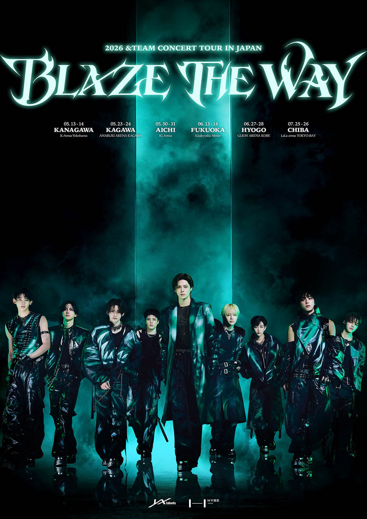 『2026 &TEAM CONCERT TOUR 'BLAZE THE WAY' in JAPAN』メインポスター公開！2/24(火)よりLUNE Membership会員先行抽選受付決定！