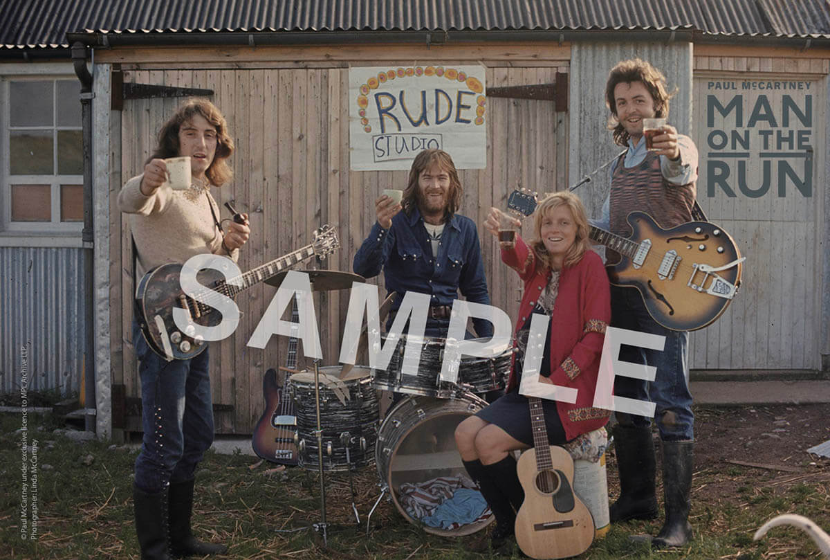 ポール・マッカートニー『マン・オン・ザ・ラン』オリジナル・サウンドトラック先着購入者特典ポストカードSAMPLE