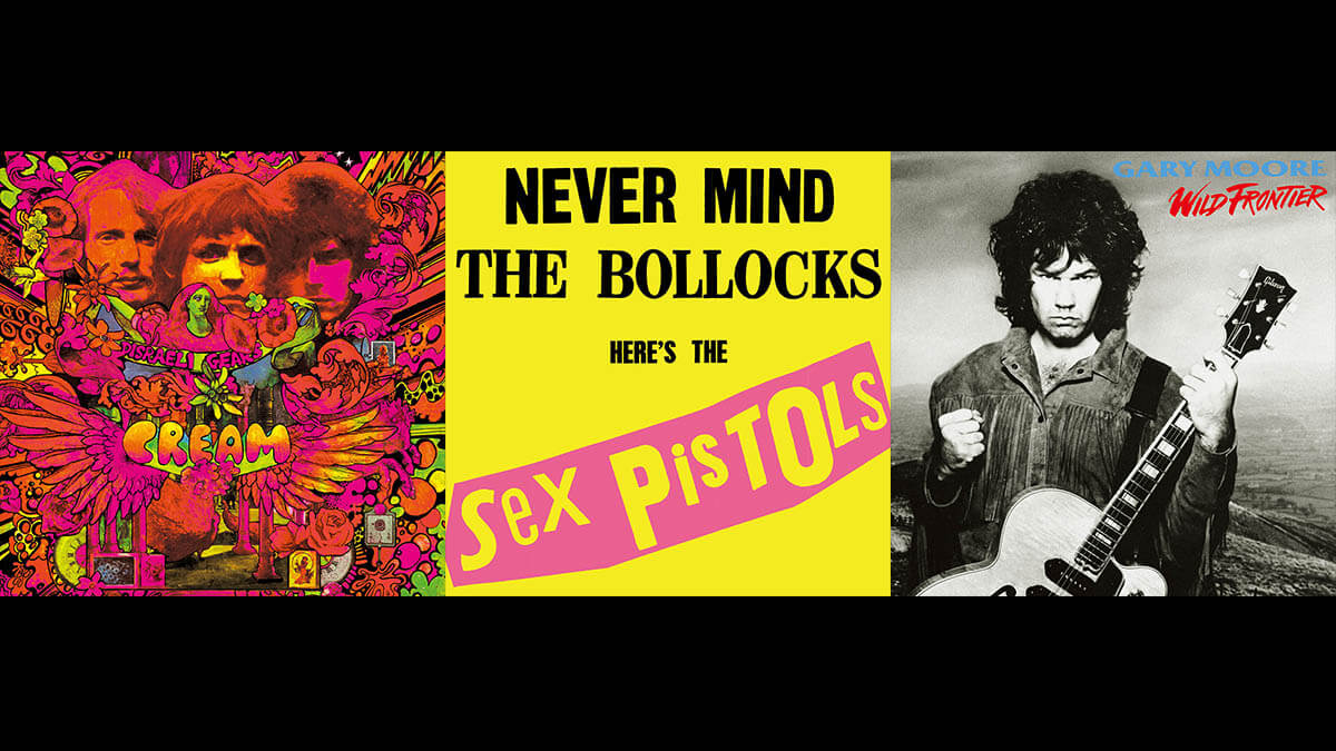 洋楽ロック名盤の日本プレス盤LPシリーズ第1弾！クリーム、セックス・ピストルズ、ゲイリー・ムーアの3作品が発売決定