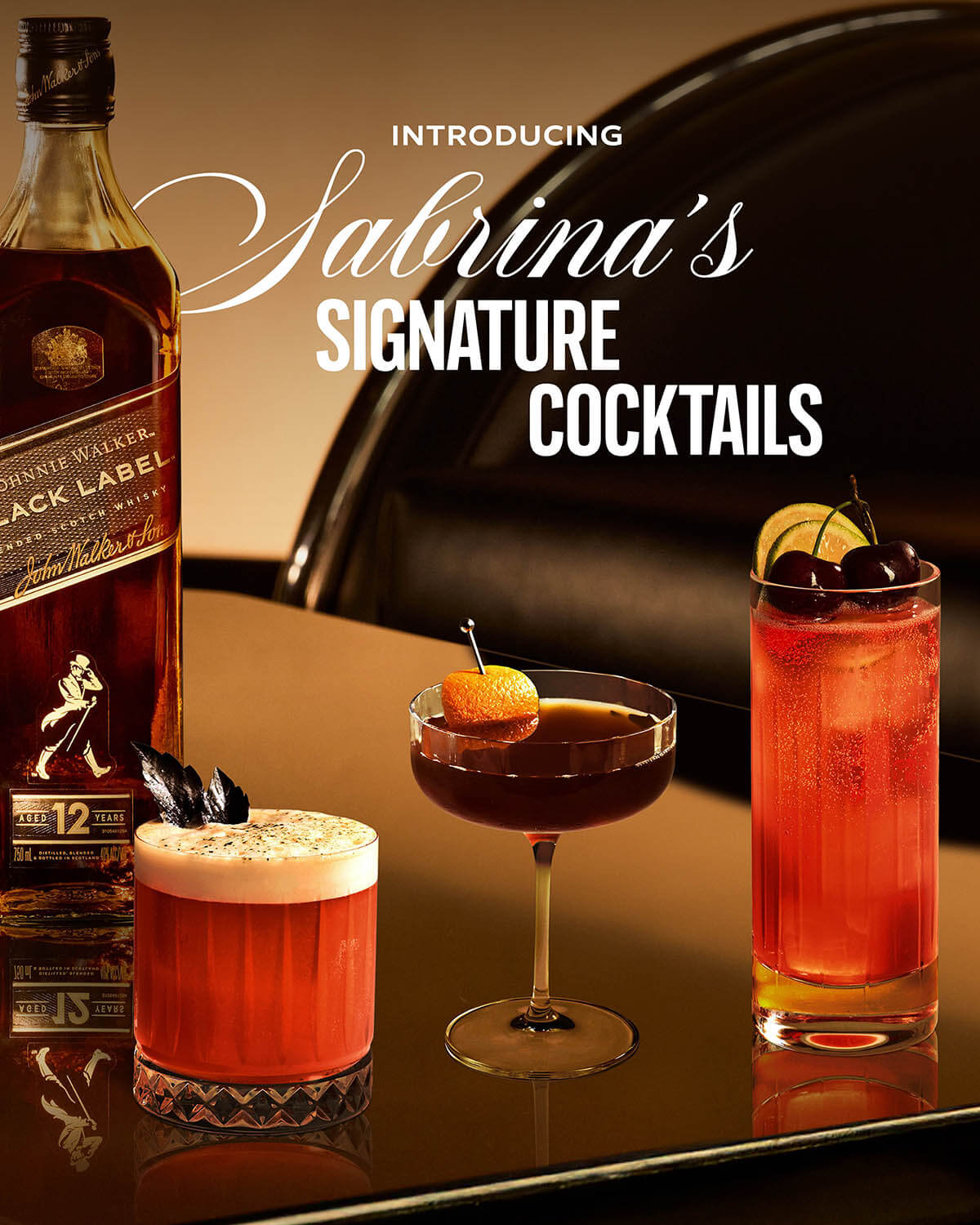 JOHNNIE WALKER × Sabrina Carpenter Cocktail Night カクテル全3種セット