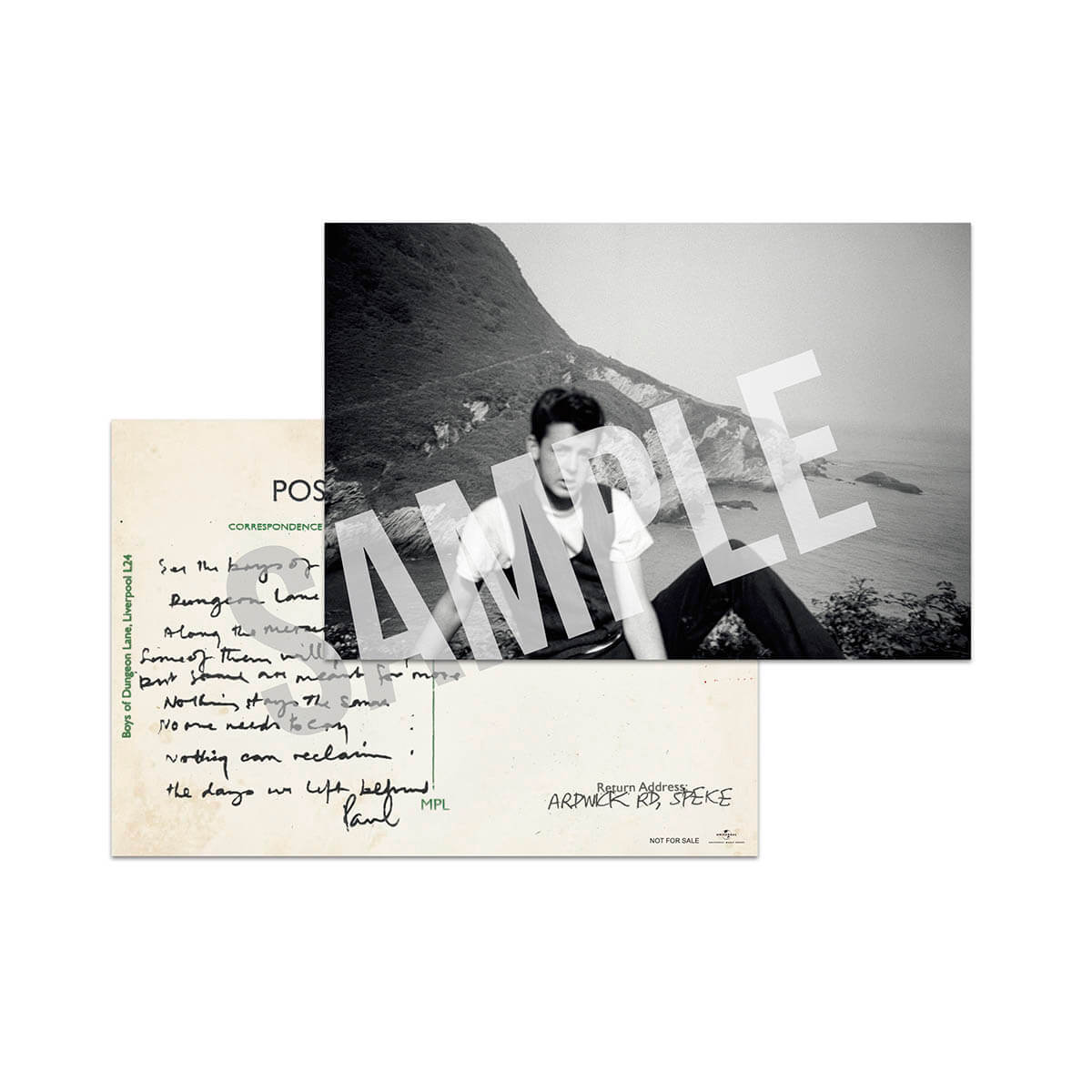 ポール・マッカートニー『ダンジョン・レインの少年たち』一般特典（全国CDショップ・インターネット販売サイト）：ポストカード SAMPLE