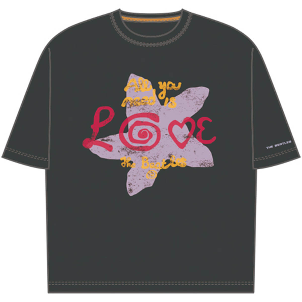 ザ・ビートルズ来日60周年記念ポップ・アップ・ストア販売 Tシャツ ③ All You Need Is Love T-shirts Black