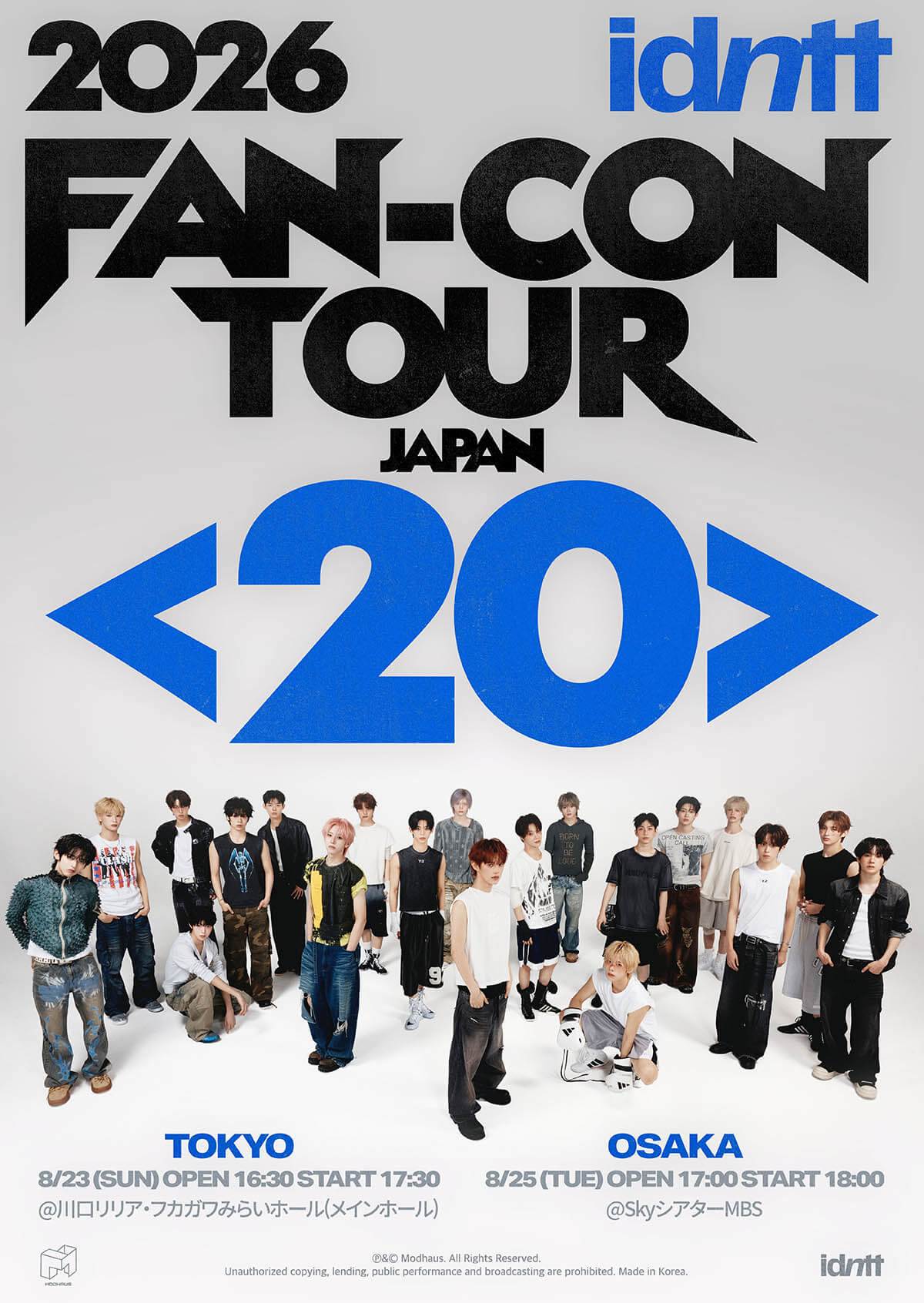 2026 idntt FAN-CON TOUR ＜20＞ in JAPAN