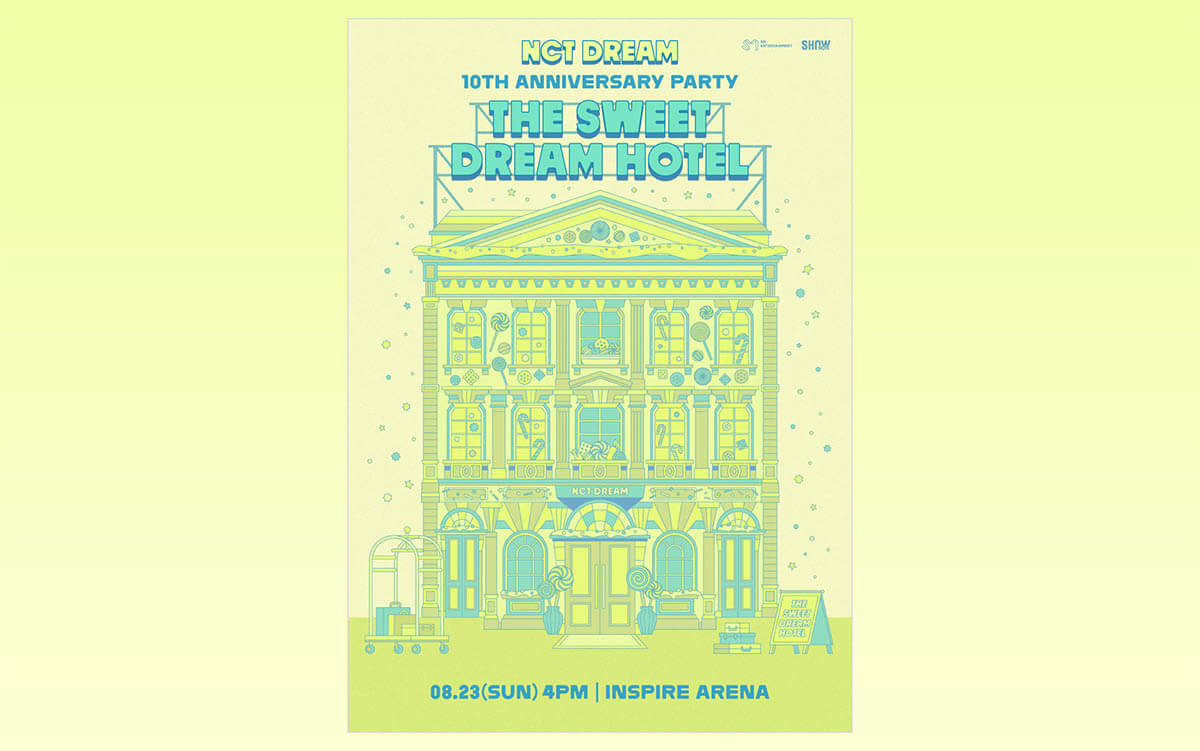 『NCT DREAM 10TH ANNIVERSARY PARTY <THE SWEET DREAM HOTEL>』KNTVで8/23(日) 韓国から生中継!